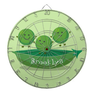 Niedliche Springererbsen in der Darstellung des Ca Dartscheibe