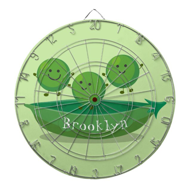 Niedliche Springererbsen in der Darstellung des Ca Dartscheibe (vorne)