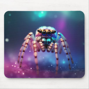Niedliche Springspinne Lebendige Farben Mousepad
