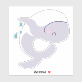 Niedliche Springwal-Grafik Aufkleber