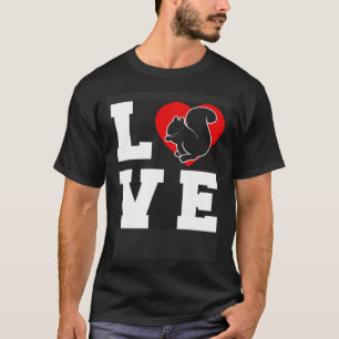 Niedliche Squirrel Rodent-Liebe T-Shirt