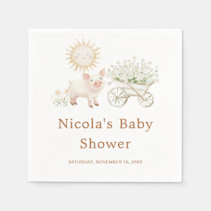 Niedliche Stalldusche Serviette