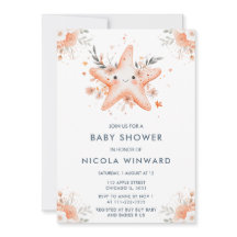 Niedliche Starfish Babydusche