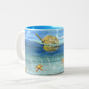 Niedliche Starfish-Tasse für den Zweifarbige Tasse