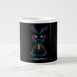 Niedliche Starlight Eyes Bunny in Yoga Pose Medita Jumbo-Tasse