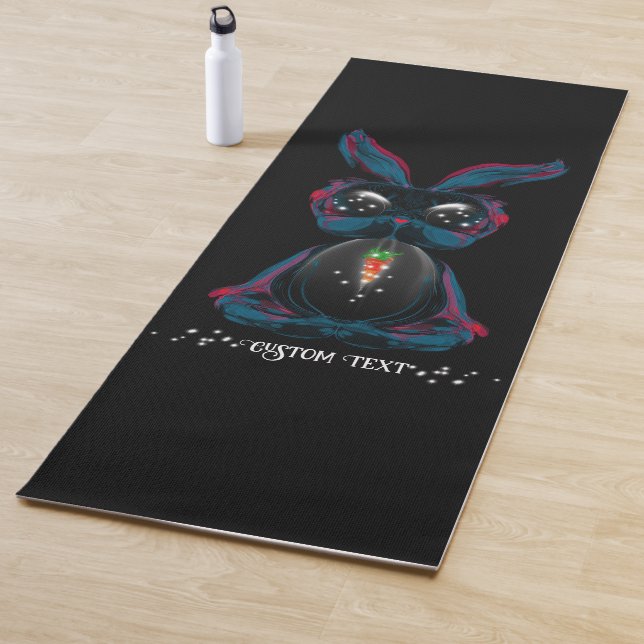 Niedliche Starlight Eyes Bunny in Yoga Pose Medita Yogamatte (Beispiel)