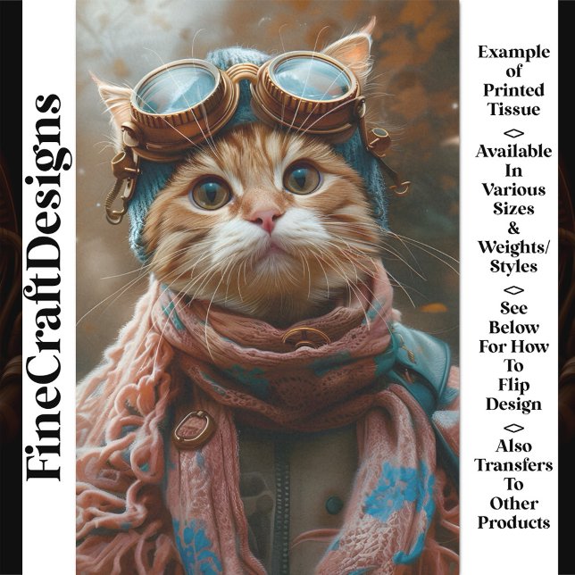 Niedliche Steampunk-Goggles AY2 Decoupage Seidenpapier (Von Creator hochgeladen)