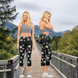 Niedliche Sterne mit Pastellfarben Capri Leggings<br><div class="desc">Kleine Sterne für DICH! Niedliches Design von kleinen Sternen mit fröhlichen Gesichtern. Pastellfarben.</div>