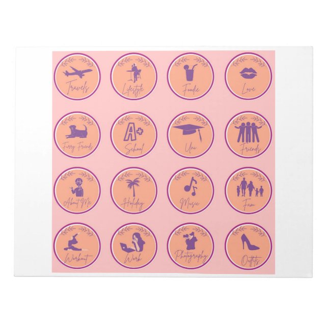 Niedliche Sticky Notes Notizblock (Vorderseite)