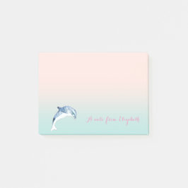 Niedliche Stilvoll, Dolphin, Personalisiert Post-it Klebezettel