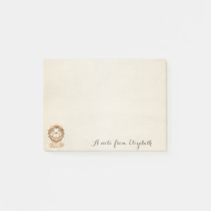 Niedliche, stilvolle,Baby Lion Personalisiert Post-it Klebezettel