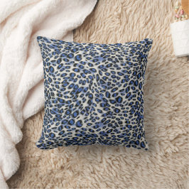 Niedliche stilvolle Elegant Blue Leopard Animal Pr Kissen