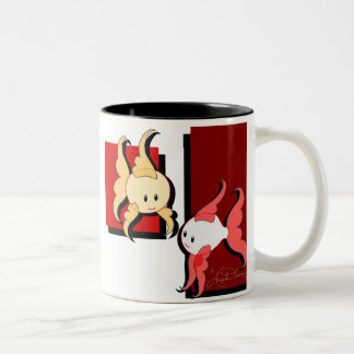 Niedliche stilvolle Goldfish-u. Koi Zweifarbige Tasse