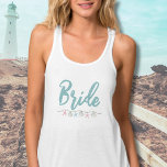 Niedliche Strandbrücke an der Küste Tank Top<br><div class="desc">Niedliche einfache nautische Küste Muschel Beach Bride Tank Top. Ein cooles Wasserfarbenthema in Küstennähe, Wassersport oder Strand mit Rosa und aquamarinen Farbtönen, das den Blick auf eine Entspannung der Braut und ihrer Bestien am Strand ebnen lässt. Von den Ausflügen nach Florida, The Hamptons, Kalifornien oder sogar etwas Internationaleres wie Mexiko,...</div>