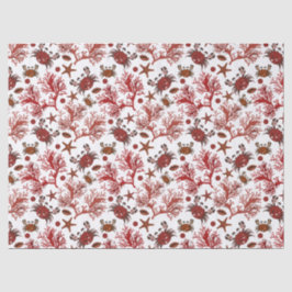 Niedliche Strandkrabbe-Party Seidenpapier