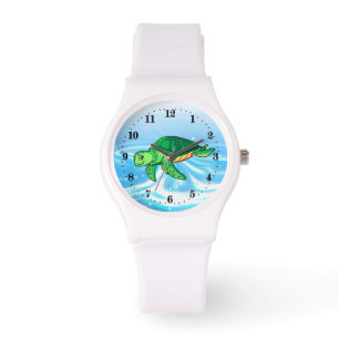 niedliche Strandschildkrötenliebhaber Armbanduhr