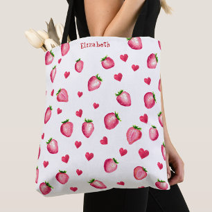 Niedliche Strawberry Hearts Berry Sweet Watercolor