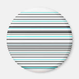 Niedliche Streifen aus Aqua Magnet