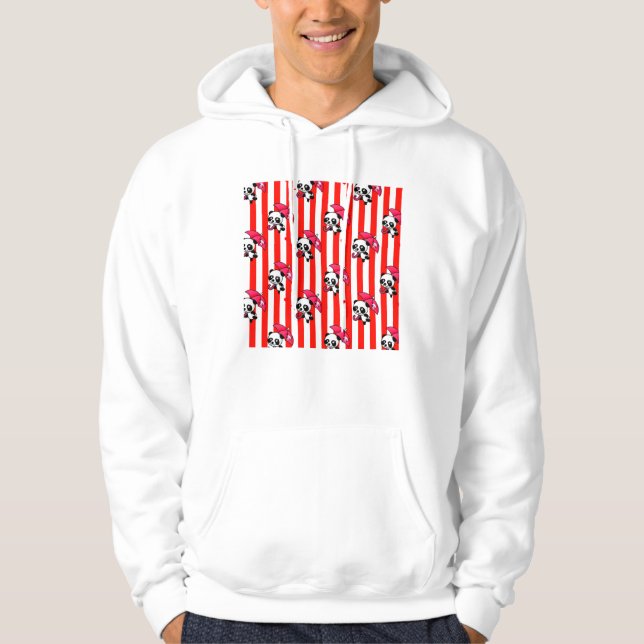 Niedliche Streifen Hoodie (Vorderseite)