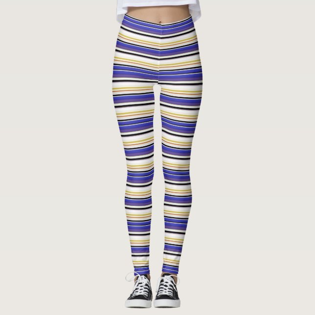 Niedliche Streifen Leggings (Vorderseite)