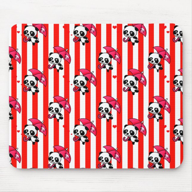 Niedliche Streifen Mousepad (Vorne)