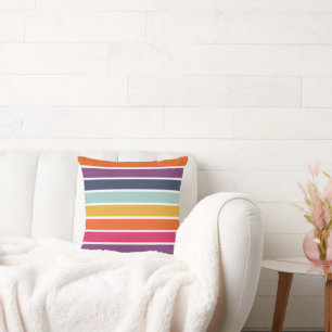 Niedliche Streifenmuster Flip Flops Kissen