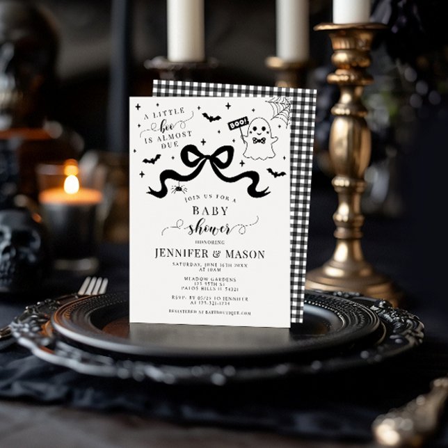 Niedliche Stylish Little Boo Ghost Bow Baby Boy Du Einladung (Von Creator hochgeladen)