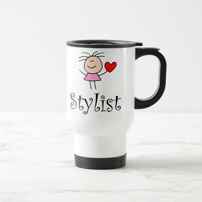 Niedliche Stylist-Reise-Tasse Reisebecher (Rechts)