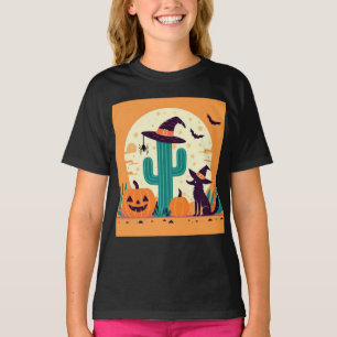 Niedliche, südwestliche Halloween-Wüste/Kakteen T-Shirt