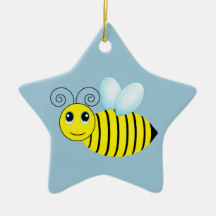 Niedliche summende Honig-Biene Keramik Ornament