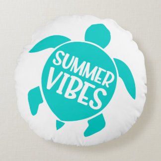 Niedliche Summer Vibes Rundes Kissen