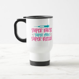 Niedliche Super Nurse Wortart Reisebecher