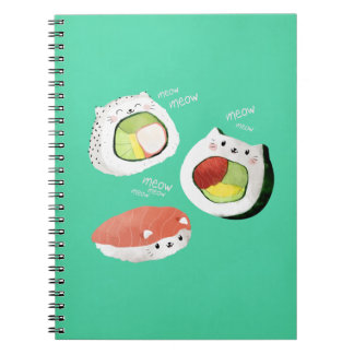 Niedliche Sushi-Katze Notizblock