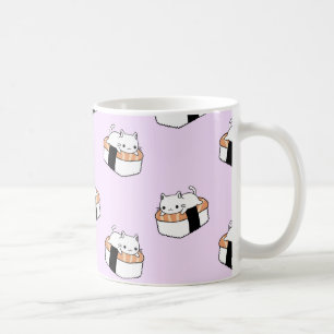 Niedliche Sushi-Katzen-Kaffee-Tasse Tasse