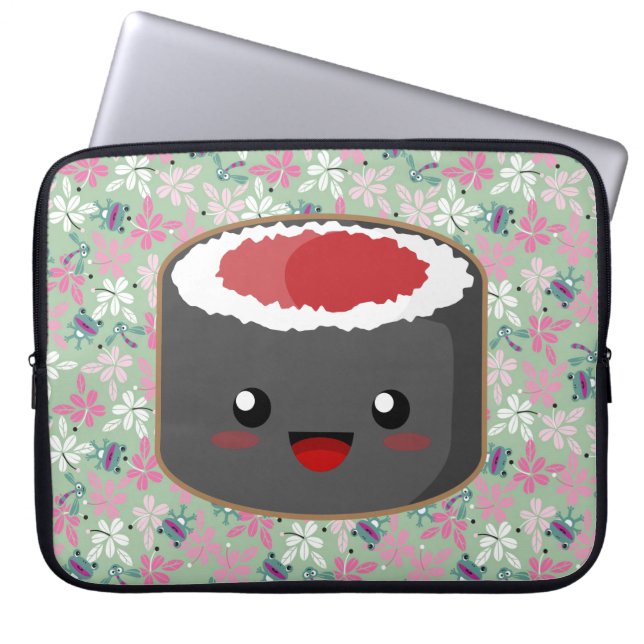 Niedliche Sushi Laptopschutzhülle (Vorderseite)