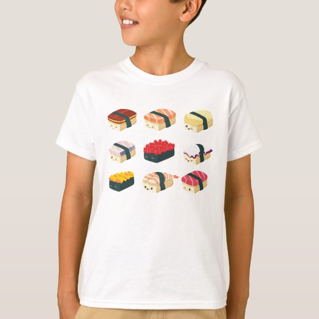 Niedliche Sushi T-Shirt (Vorderseite)