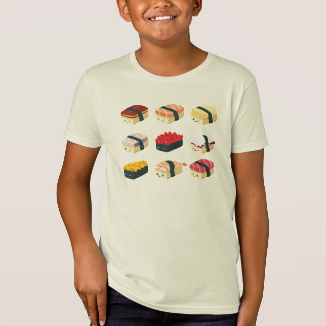Niedliche Sushi T-Shirt (Vorderseite)