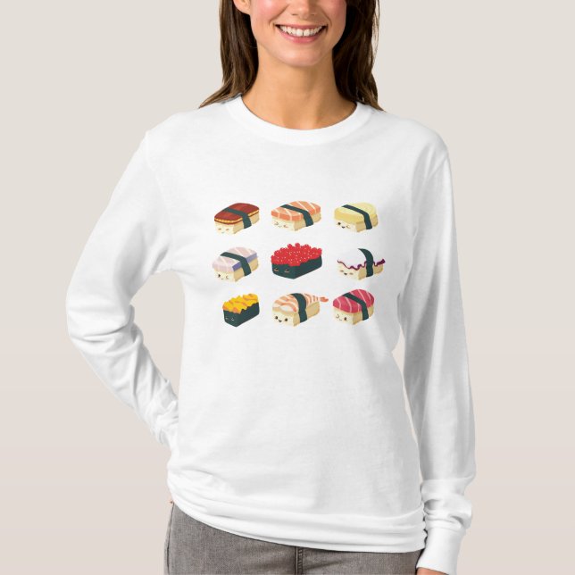 Niedliche Sushi T-Shirt (Vorderseite)