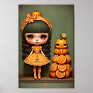 Niedliche Süße Kleine Orange Giro del Malcantone Poster