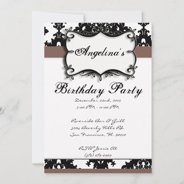 NIEDLICHE Süßigkeiten Geburtstagsparty Einladung (Vorderseite)