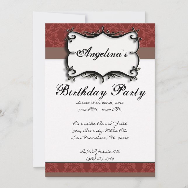 NIEDLICHE Süßigkeiten Geburtstagsparty Einladung (Vorderseite)