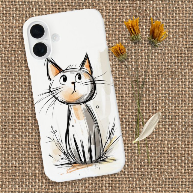 Niedliche Sweet Cat Illustration Case-Mate iPhone Hülle (Von Creator hochgeladen)