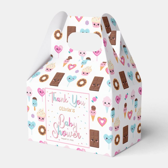 Niedliche Sweet & Leckereien Kinderdusche Vielen D Geschenkschachtel (Vorderseite)