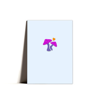 Niedliche Sweet Minimal Pilze Valentine's Card Feiertagskarte