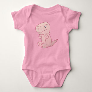 Niedliche T-Rex Baby Strampler