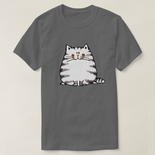 Niedliche Tabby Cat - Kawaii Kitty für Katzenliebh T-Shirt (Design vorne)