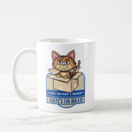 Niedliche Tabby Katze Ich tue, was ich Gewollt hab Kaffeetasse