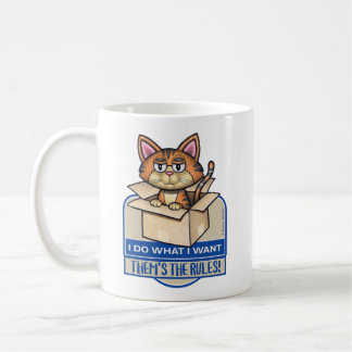 Niedliche Tabby Katze Ich tue, was ich Gewollt hab Kaffeetasse