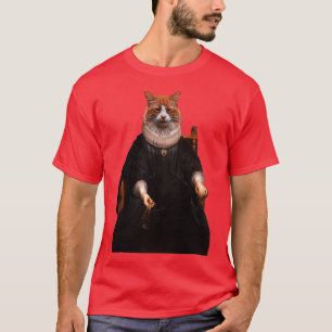 Niedliche Tabby Katze Unterscheidung Royal Hunde H T-Shirt