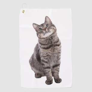 Niedliche Tablettenkatze Golfhandtuch